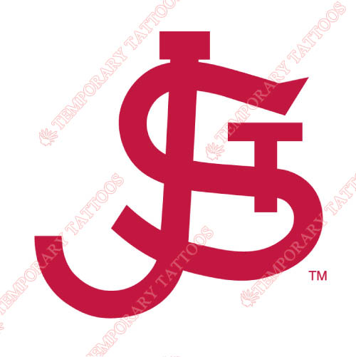 St. Johns Red Storm Customize Temporary Tattoos Stickers NO.6359